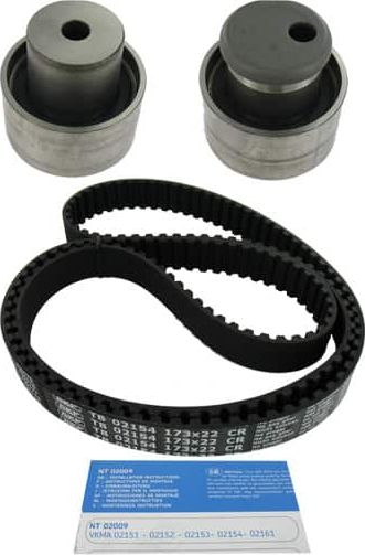 Ремень ГРМ с роликами (комплект) SKF. Артикул VKMA 02154