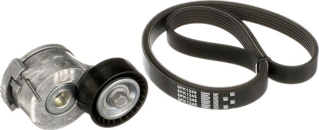 Приводной ремень поликлиновой с роликами (комплект) Gates Micro-V® Kit для Ford C-MAX II 2010-2019. Артикул K046PK1245