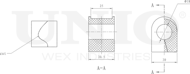 Втулка стабилизатора (Unio). Артикул RMP-10086