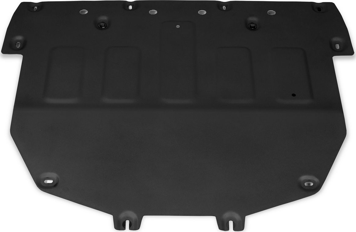 Защита алюминиевая Rival для картера и КПП Rival (черная) для Land Rover Discovery Sport I рестайлинг 2019-2026. Артикул 3.3132.1