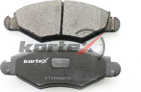 Колодки тормозные PEUGEOT 206 01- перед. (Kortex). Артикул KT1500STD