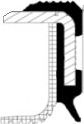 Сальник коленвала Corteco (PTFE (политетрафлуороетилен)/ACM (полиакрил-каучук)) внутренний для Audi S8 I (D2) 1996-2002. Артикул 20033872B