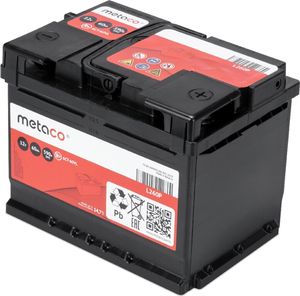 Аккумулятор АКБ METACO 60АЧ 590А 242х175х190 (R) ETN0 гарантия 3 года. Артикул L260P