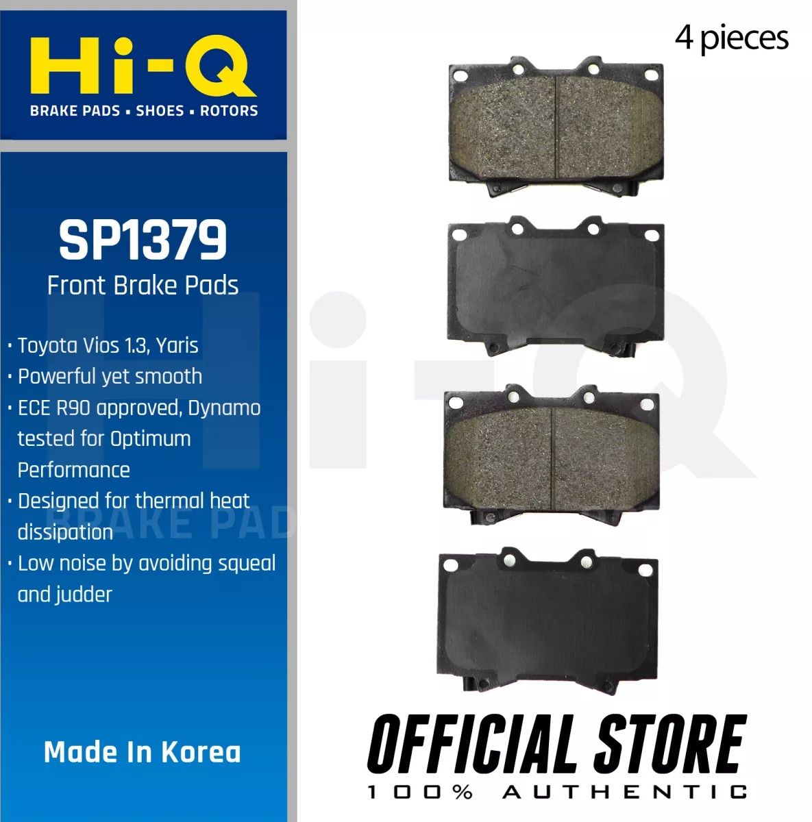 Тормозные колодки Sangsin Hi-Q. Артикул SP1379