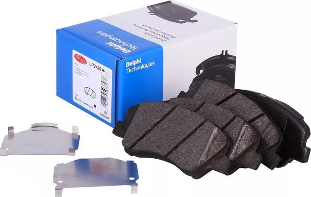 Тормозные колодки Delphi (Low-Metallic) передние для Geely Emgrand EC7 2018-2016. Артикул LP2497