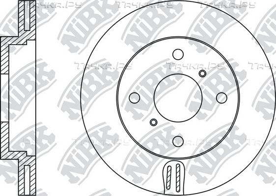 Тормозной диск NiBK передний для Honda Accord VI 1998-2003. Артикул RN1248