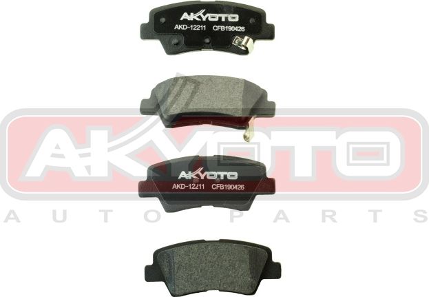 Тормозные колодки Akyoto. Артикул AKD-12211