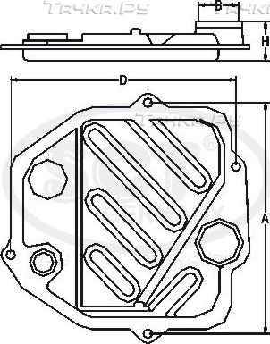 Фильтр АКПП SCT-Germany для Volkswagen Golf VII 2012-2026. Артикул SG 1724