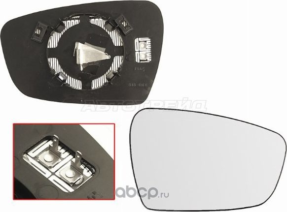 Полотно зеркала KIA CEED 12-18CERATO 13-18 RH сфе (SAT). Артикул ST1210092