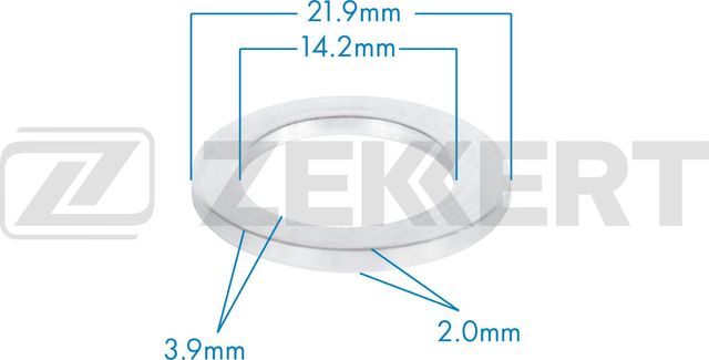 Шайба Ford  Genesis  Honda  Hyundai  Kia  Land Rover  Suzuki (миним. кол-во заказа 10 шт) Zekkert (алюминий). Артикул BE-3667
