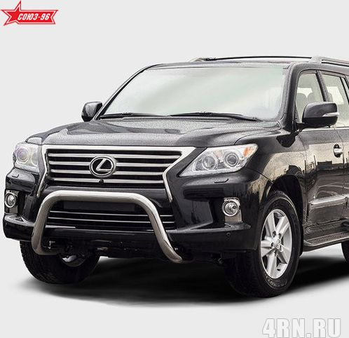 Решётка Союз-96 передняя мини низкая d76 для Lexus LX 570 2007-2012. Артикул LX57.56.1480