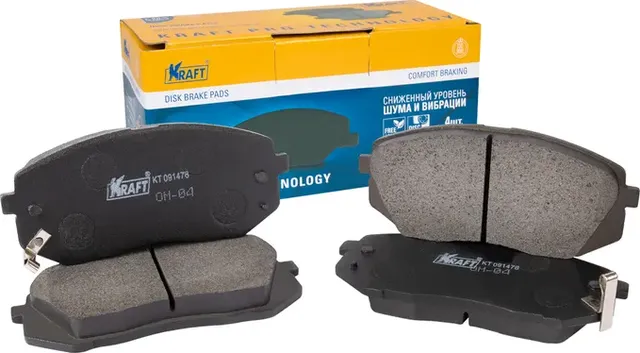 Колодки тормозные HYUN/KIA TUCSON/SOUL 10- 1.6/2.0 перед. (Kraft) Kraft. Артикул KT091478