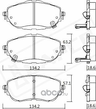 КОЛОДКИ ТОРМОЗНЫЕ ДИСКОВЫЕ ПЕРЕДНИЕ, BP0692 (Bapco) Bapco. Артикул BP0692