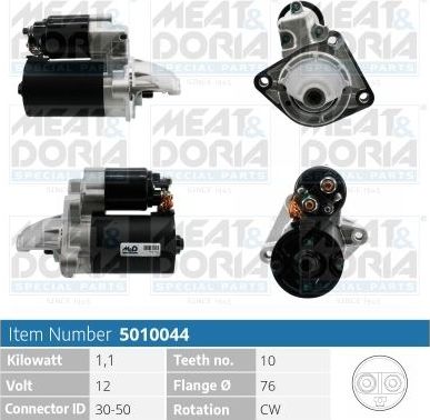 Стартер Meat & Doria для Ford Fusion I 2002-2012. Артикул 5010044