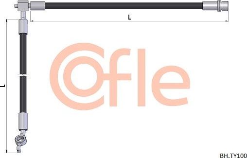 Тормозной шланг Cofle. Артикул 92.BH.TY100