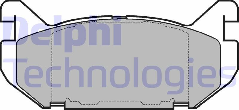 Тормозные колодки Delphi (Low-Metallic). Артикул LP802