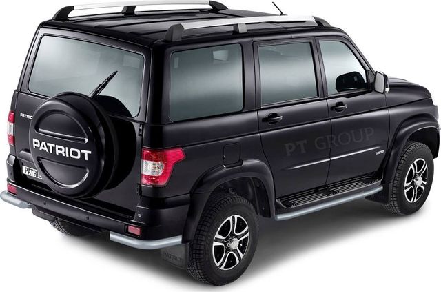 Защита PT Group порогов окантовка d=51 мм ИСКРА (ППК) для УАЗ Patriot I рестайлинг 2014-2026. Артикул UZP-14-330304.11