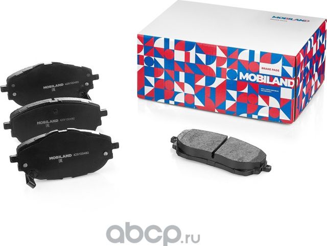 Колодки тормозные дисковые передние (4 шт.) с п/шум. пласт. TOYOTA AURIS (_E18_) (Mobiland). Артикул 429100480
