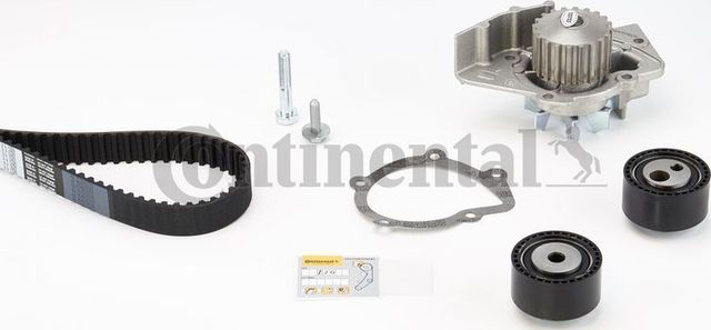 Помпа (водяной насос) с комплектом ремня ГРМ ContiTech для Citroen Jumpy I 2000-2006. Артикул CT1063WP1