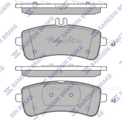 Тормозные колодки Sangsin Hi-Q. Артикул SP4422
