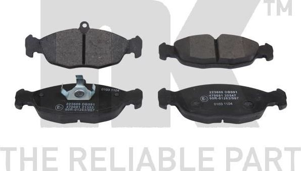 Тормозные колодки NK задние для Jaguar XJS 3 1993-1996. Артикул 223609