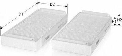 Салонный фильтр Tecneco Filters. Артикул CK5972-2