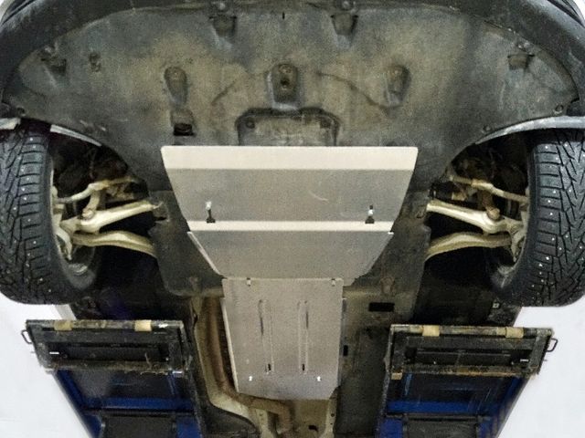 Защита алюминиевая ТСС (4 мм) для картера, КПП и раздаточной коробки Genesis G80 2016-2020. Артикул ZKTCC00534K