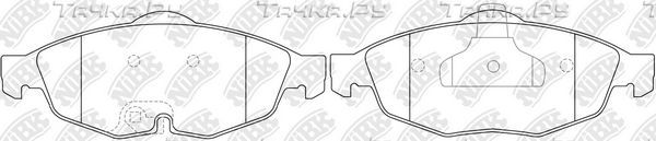 Тормозные колодки NiBK передние для Dodge Stratus II 2000-2006. Артикул PN0320