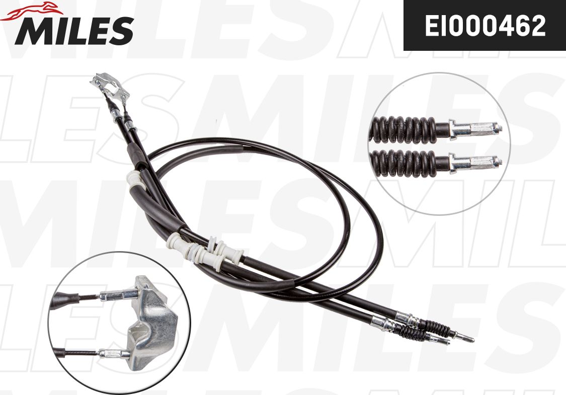Трос ручника (тросик ручного тормоза) Miles. Артикул EI000462