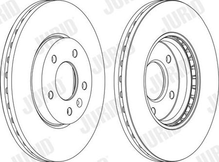 Тормозной диск Jurid. Артикул 562631JC-1