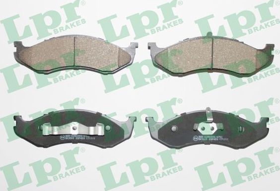 Тормозные колодки LPR передние для Jeep Cherokee II (XJ) 1988-1996. Артикул 05P459