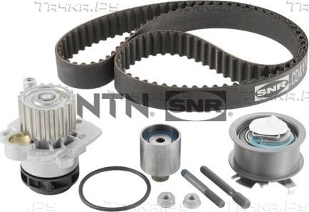 Помпа (водяной насос) с комплектом ремня ГРМ NTN / SNR для SEAT Toledo III 2004-2009. Артикул KDP457.491