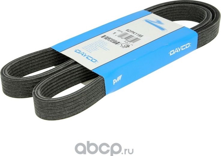 Приводной ремень поликлиновой Dayco. Артикул 6DPK1195