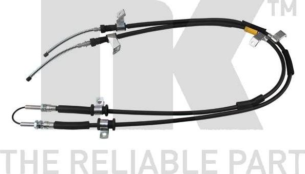 Трос ручника (тросик ручного тормоза) NK. Артикул 905001
