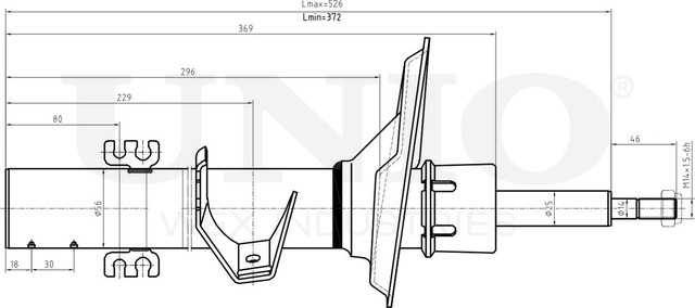 Амортизатор подвески (Unio). Артикул SAB-10226