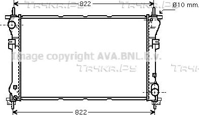 Радиатор охлаждения двигателя AVA. Артикул FD2320