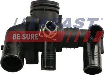 Термостат в корпусе с датчиком t Peugeot Boxer, Citroen Jumper 2.2HDI 12-, Ford Fast (полимерный материал). Артикул FT58196