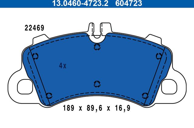Тормозные колодки ATE. Артикул 13.0460-4723.2