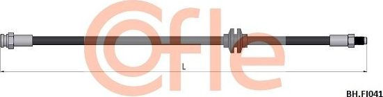Тормозной шланг Cofle задний для Alfa Romeo 156 I 1997-2006. Артикул 92.BH.FI041