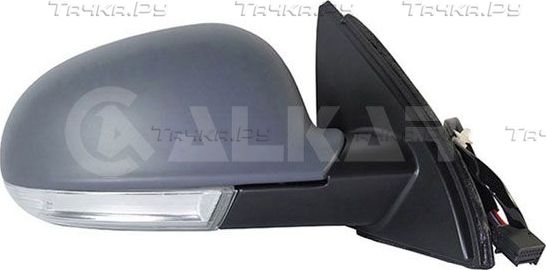 Зеркало боковое Alkar правое для Volkswagen Jetta V 2004-2010. Артикул 6122121