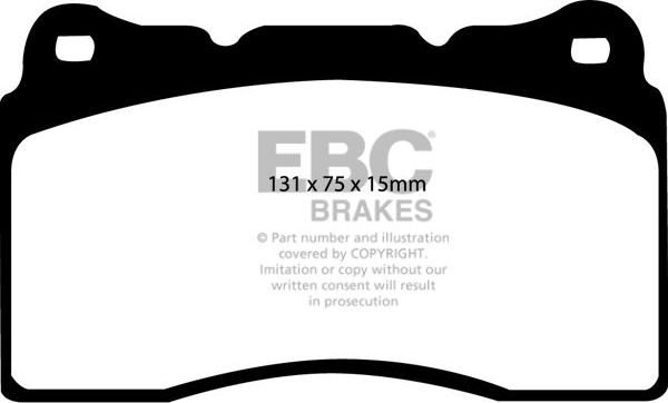 Тормозные колодки EBC Brakes. Артикул DP41210R