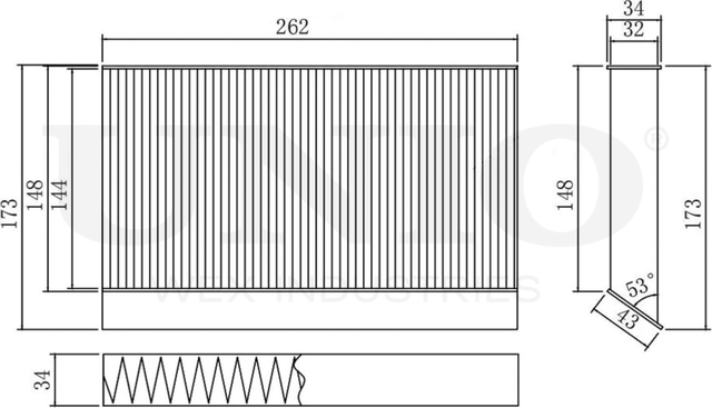 Фильтр салона (Unio). Артикул FLT-40048C