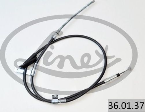 Трос ручника (тросик ручного тормоза) Linex правый для Land Rover Freelander I 1998-2006. Артикул 36.01.37