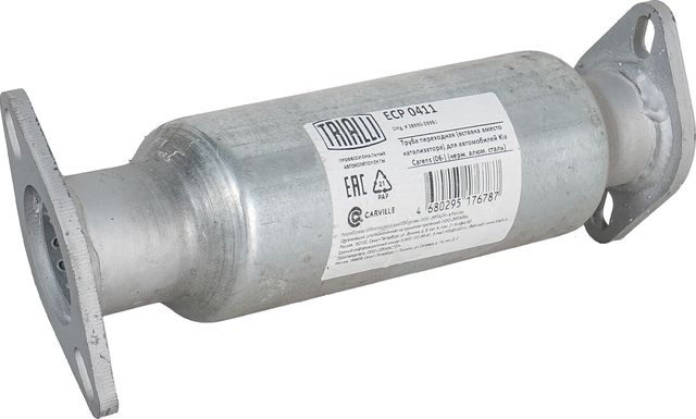 Глушитель Trialli (алюминий / сталь) для Kia Venga I 2010-2018. Артикул ECP 0411
