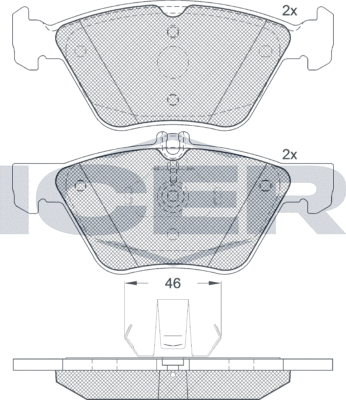 Тормозные колодки Icer. Артикул 181159