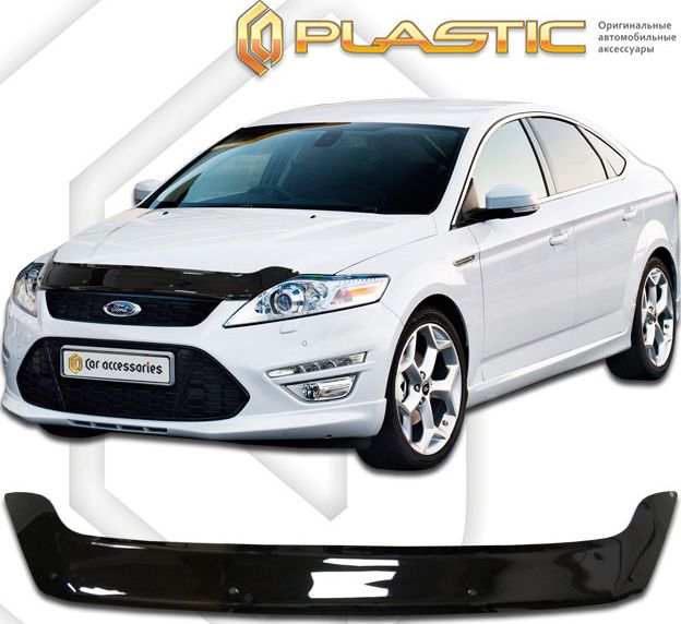 Дефлектор СА Пластик для капота (Classic черный) Ford Mondeo 2010-2013. Артикул 2010010108144