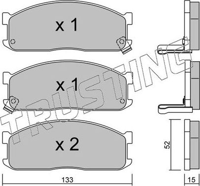 Тормозные колодки Trusting. Артикул 241.1