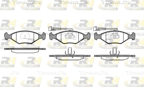Тормозные колодки RoadHouse передние для Fiat Albea 1996-2009. Артикул 2281.32