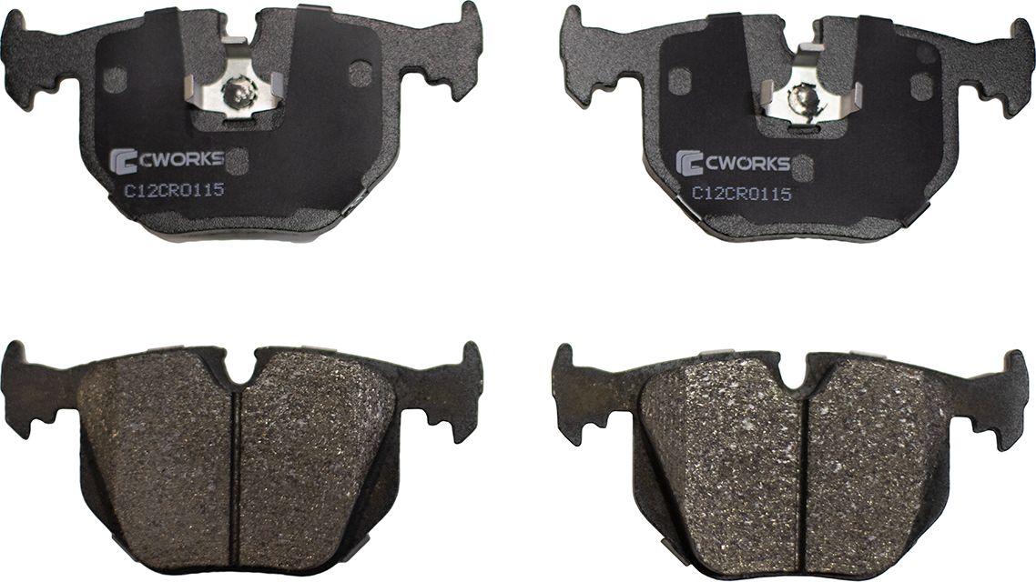 Колодки тормозные задние (Low Metallic) (Cworks). Артикул C12CR0115