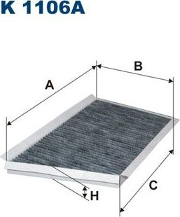 Салонный фильтр Filtron. Артикул K 1101A